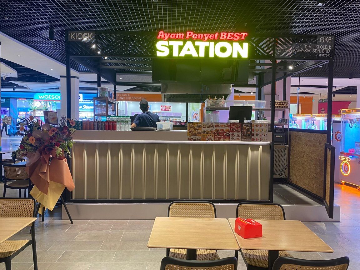ayam penyet best station ksl esplanade