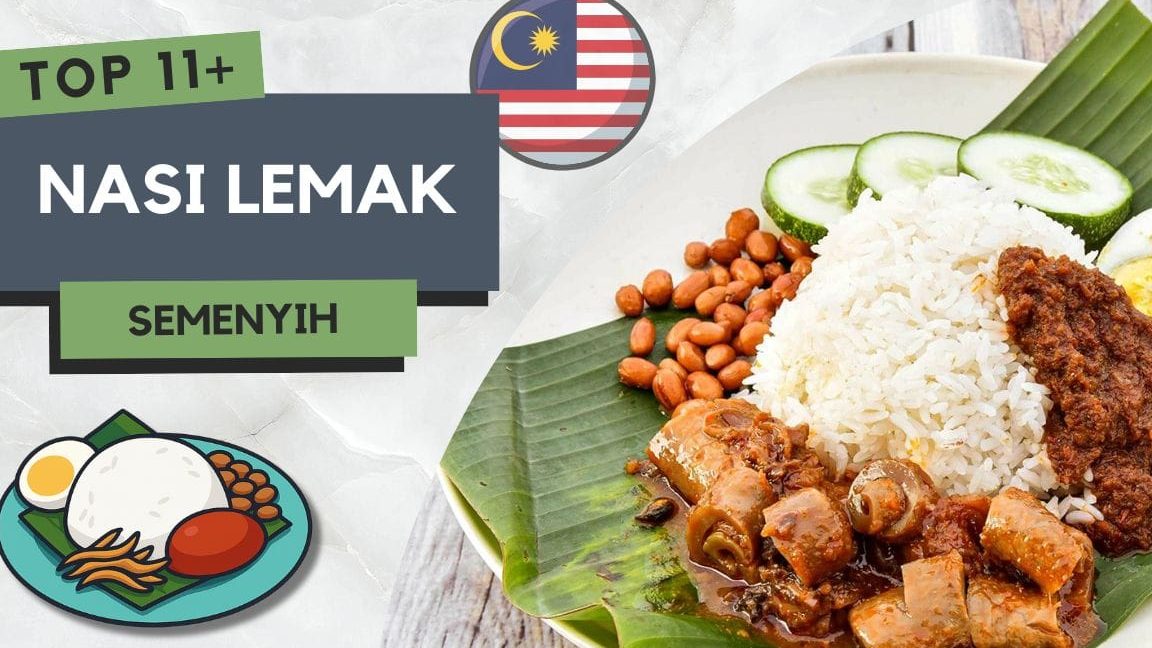 best nasi lemak dan ayam penyet semenyih selangor restoran peyoot by sambaleena